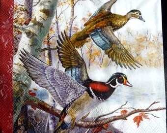 Flying ducks 3 napkin
