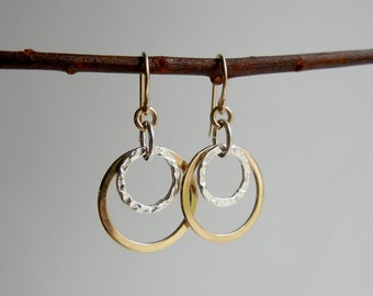 Gold and Silver Arianrhod II Earrings