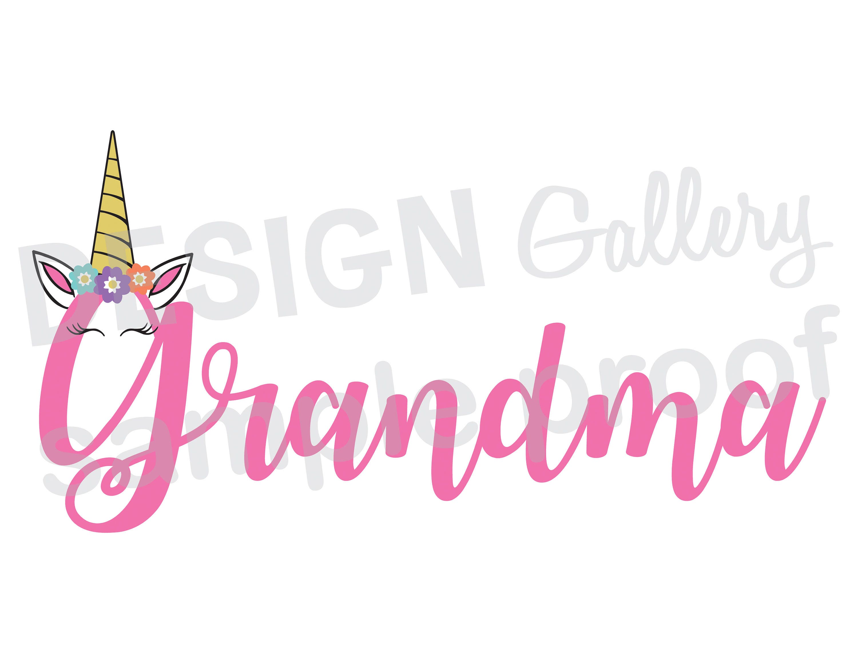 Download Grandma Unicorn JPG png & SVG DXF cut file Printable