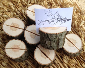 100 Natural Willow Wood Place Card Holders, Wedding Place Card Holders, Rustic WeddingTable Decor, Rustic Willow Wood Place Card Holders