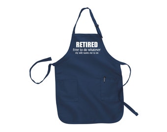 Retirement gift for man retirement gifts retirment personalized retirement gifts Funny aprons for men mens apron grilling apron husband gift
