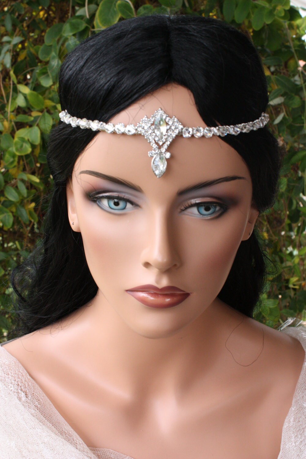 Gorgeous Bridal Head Circlet Head Piece with Rhinestones and