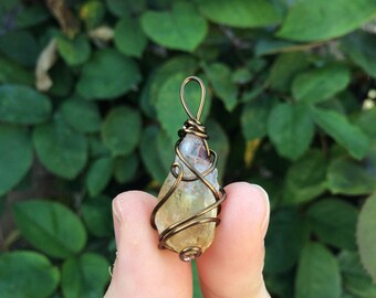 Citrine Point Pendant