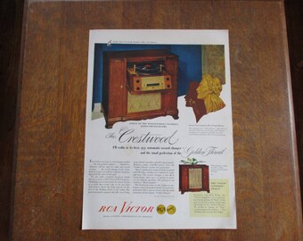 1947 Original Vintage RCA Victor ad