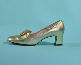 Gold bridal shoes | Etsy