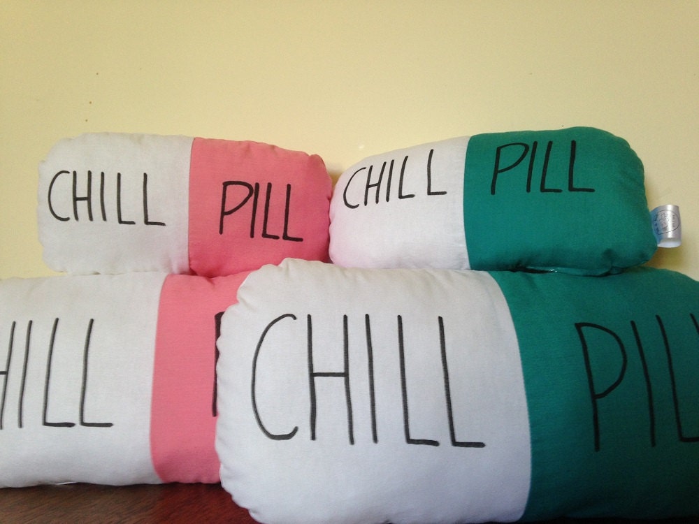 chill pill pillow