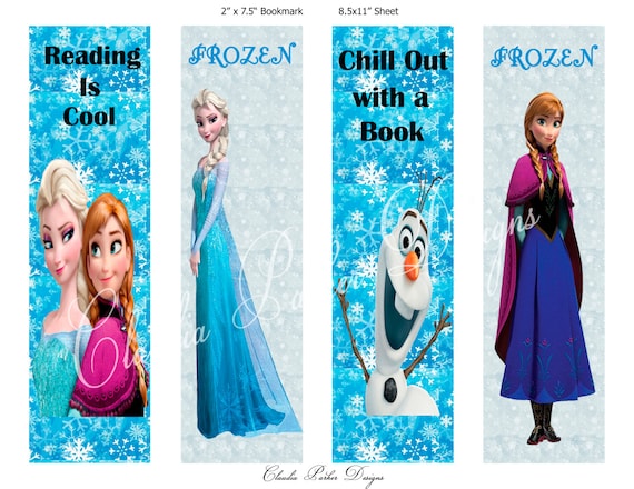 Items Similar To Frozen Book Marks DIY Printable Frozen Party Favors items-similar-to-frozen-book-marks-diy-printable-frozen-party-favors