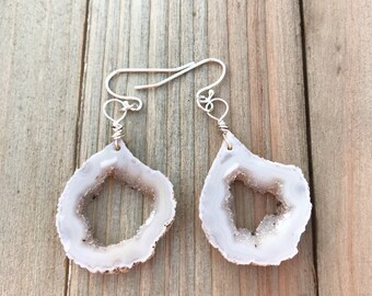 Agate Geode Earrings