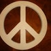 10 Inch Unfinished Mdf Wood Peace Sign 1/4 Inch Thick