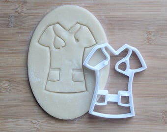 Medical Scrubs Cookie Cutter 3D Printed | Nurse Cookie Cutter / Nurse Appreciation Week / EMT Cookie Cutter / Hospital Cookie Cutter