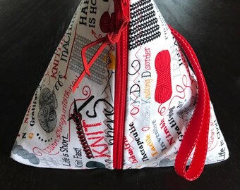 Knitese – Wonton Bag (cloth knitting case holder organizer bag bright fabric)