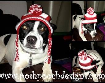 Striped Dog beanie - Medium Dog Hat