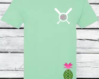 Monogrammed Softball Shirt