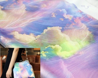50*140cm Iridescent Clouds Gambiered Guangdong Gauze High Quality Qipao Cheongsam Fabric DIY Fabric for Sew Handmade Fabric