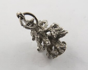 Evergreen Tree Sterling Silver Charm.