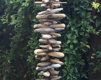 Drift Wood Wind Chime - Northern California Driftwood Garland | Twig Garland | Coastal Decor | Garden Windchime
