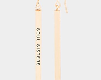 Soul sister steinless bar earring