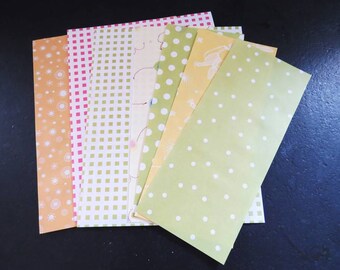 set of 7 sheets of decorative papers