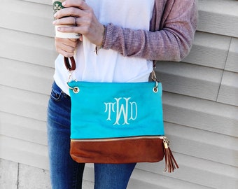 Monogrammed Purse with Tassel| Personalized Handbag | Personalized Tassel Purse | Multiple Colors | Gift Under 30