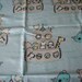REMNANT-3/4 yard flannel fabric-whales and kiddie animal arks