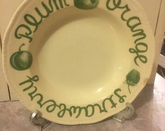 wood and sons Plate vintage