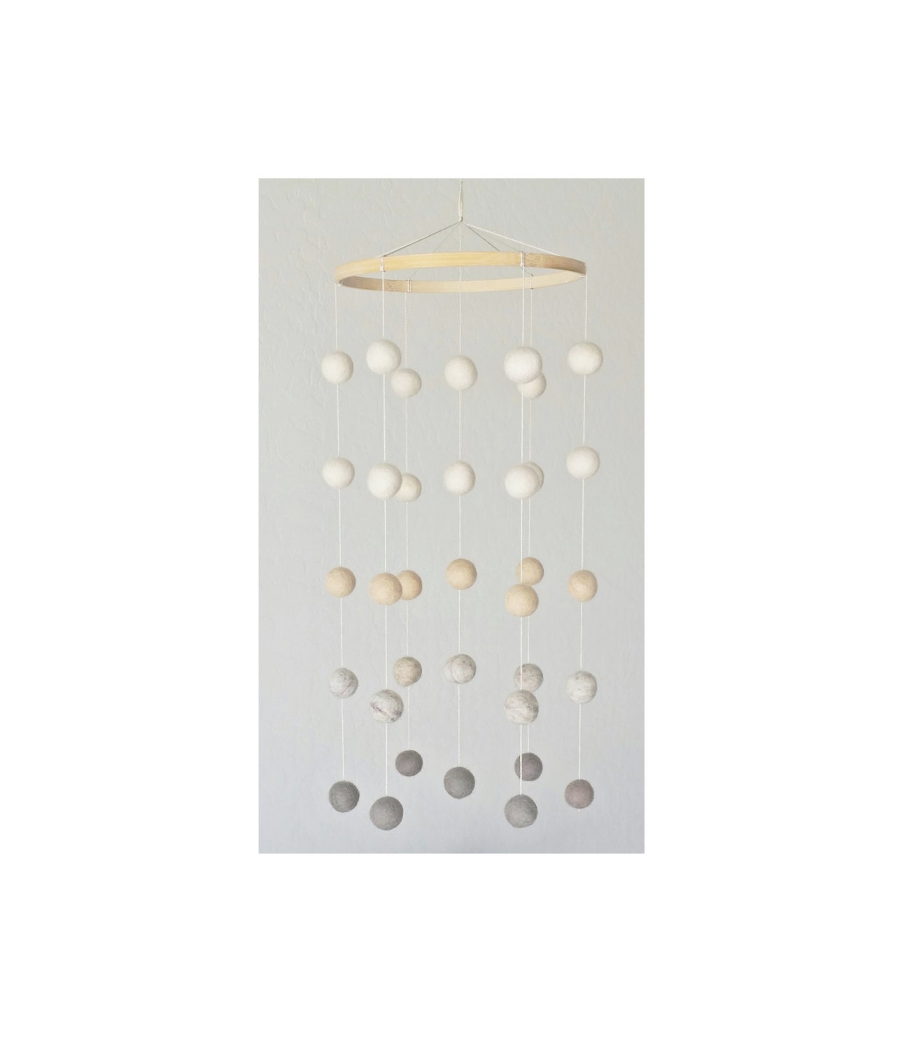 Baby Mobile Classic Lullaby pom pom baby mobile