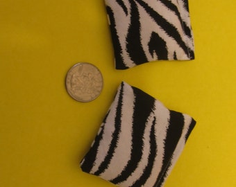 2 Zebra Rice Bags - Nail Application - Hot or Cold Compress - Pick Your Size