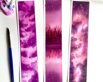 Handmade Watercolor Bookmarks