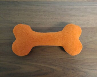 Denim dog toy bone
