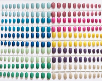 Spring Fling | Assortment of 10 Sets of Extra Small Press On Nails | Short Fake Nails | Pastel Spring Color Nails | DIY Nail Art | XS Nails