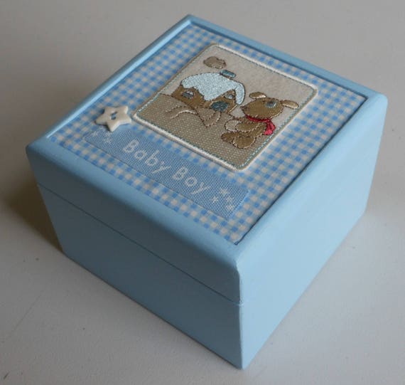 baby boy gift box/christening/baby shower/nursery/storage