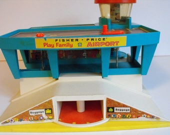 1972 Fisher Price Play Family Airport (1410)