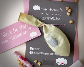 Request godmother secret message in a balloon