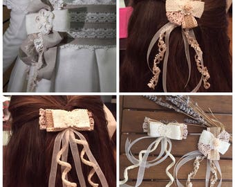 It is the communion of burlap fabric on request.