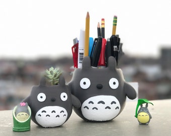 Totoro Planter, My Neighbor Totoro, Studio Ghibli, BirthdayGift, Graduation Gift, Totoro, Pencil Holder, 3d Printed,Home Decor