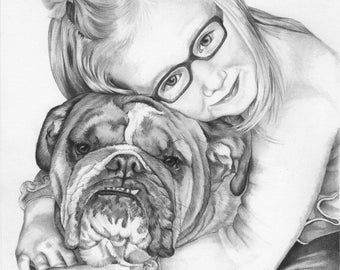 Portrait animalier personnalisé - plusieurs sujets, 8 x 10