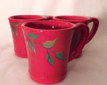 Tracy Porter JOLLY OL SNOWY Set of 3 Mugs 4"