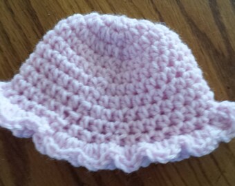 Pink Ruffle Hat