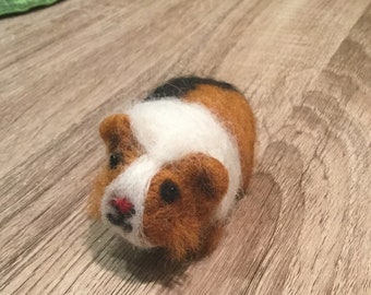 Customizable Needle Felt Guinea Pig- Guinea Pig Plush - Miniature - Cavy - Guinea Pig Ornament - Kawaii -  Guinea Pig Figurine - Custom Pet