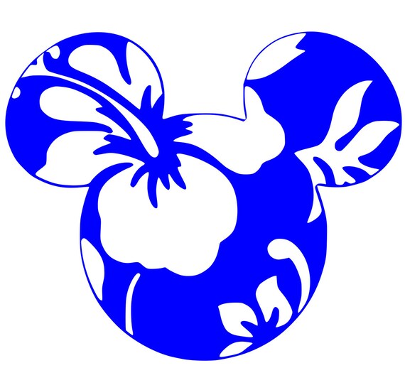 SVG disney hibiscus mickey hibiscus mickey ears hawaiian