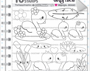 Swan Stamps 80OFF Commercial Use Digi Stamp Digital Image Planning Digistamp Coloring Page Cliparts Animal