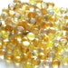 100 MINI Glass Gems - GOLD Mix - Mosaic Supplies Floral/Candle Displays - Flat Half Marbles/Cabochons/Glass Nuggets