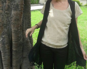 Top Hemp cotton shawl