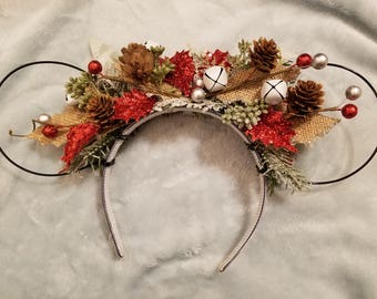 Sleigh Bell Mickey Ears