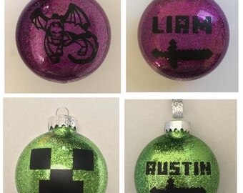 Personalized Minecraft Ornaments!
