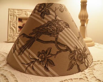 lamp shade French toile de jouy patterns birds