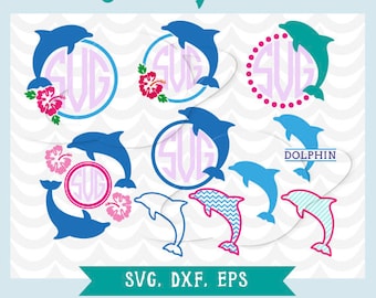 Dolphin SVG. Dolphin frames cutting file.Dolphin, svg, eps, ai, dxf. Perfect for cutting files.