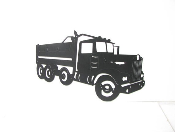 Kenworth Dump Truck CH 002 Metal Wall Art Silhouette