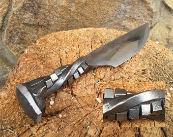 Iron anniversary gift for him, 6 year anniversary gift for him, railroad spike knife, wedding anniversary gift, 6th anniversary gift for him