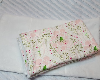 Burp Cloths (set of 3) Frog on a Lily Pad